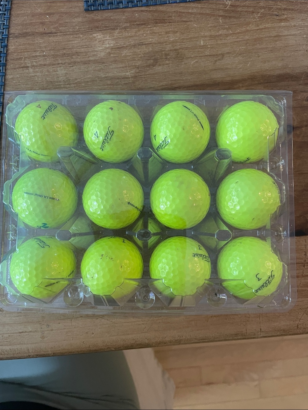 Titleist Neon Yellow Golf Balls - Dozen